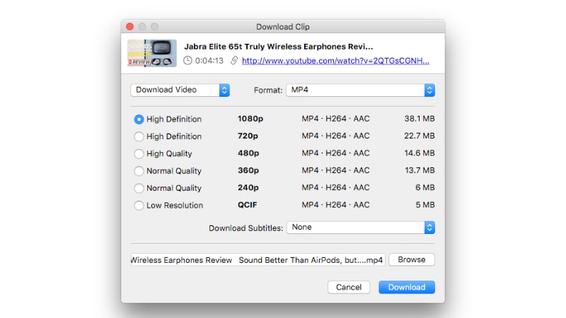 how to download video from youtube in mac